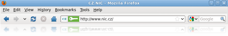 Address bar with DNSSEC Validator